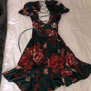 Floral dress.